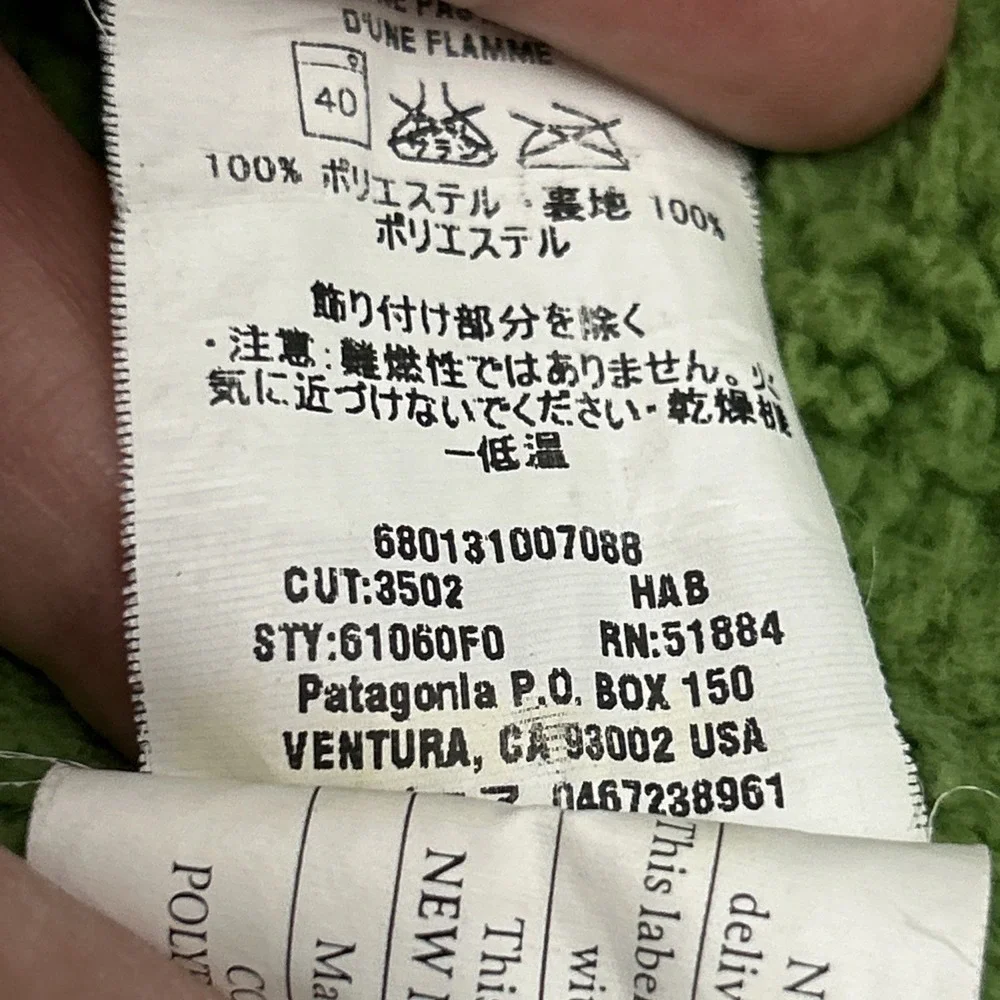 Patagonia Baby Reversible Retro Fleece Lined Tribbles Winter Jacket 24 M 61060